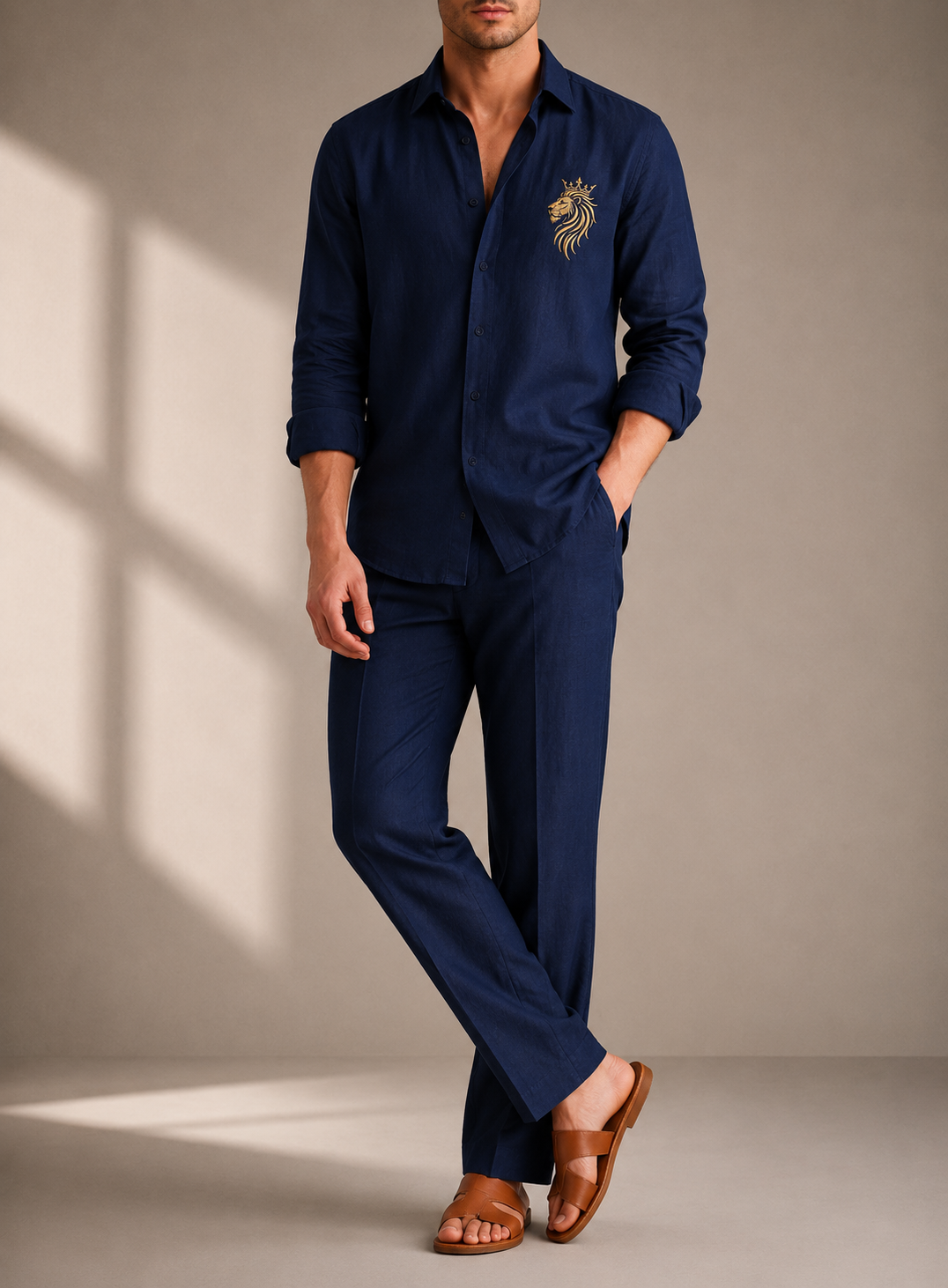 Gentlemen Lion Linen Set