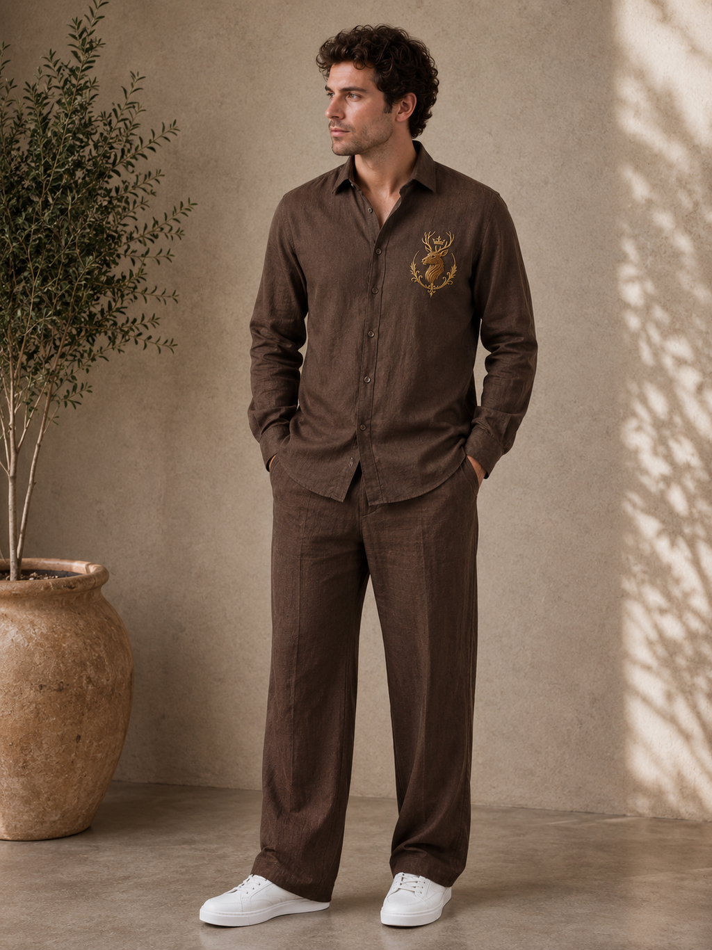 Gentlemen Deer Linen Set