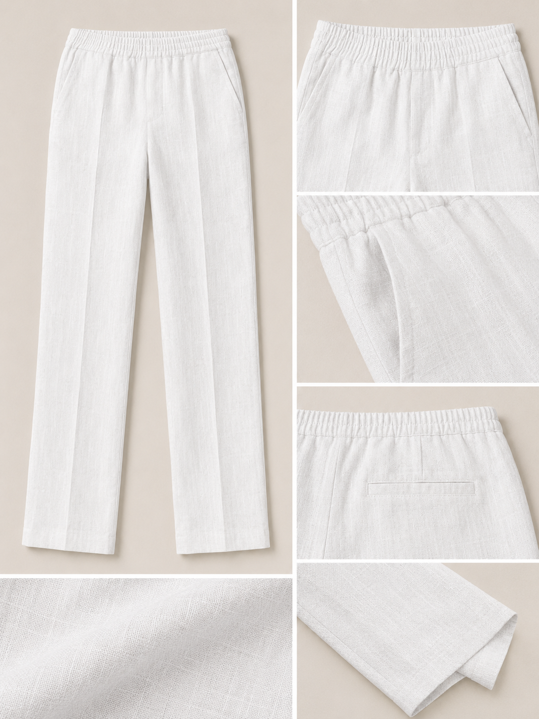 Gentlemen White Lion Linen Set