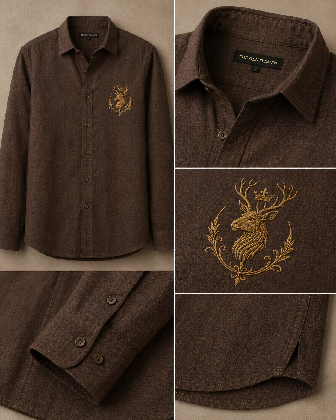 Gentlemen Deer Linen Set