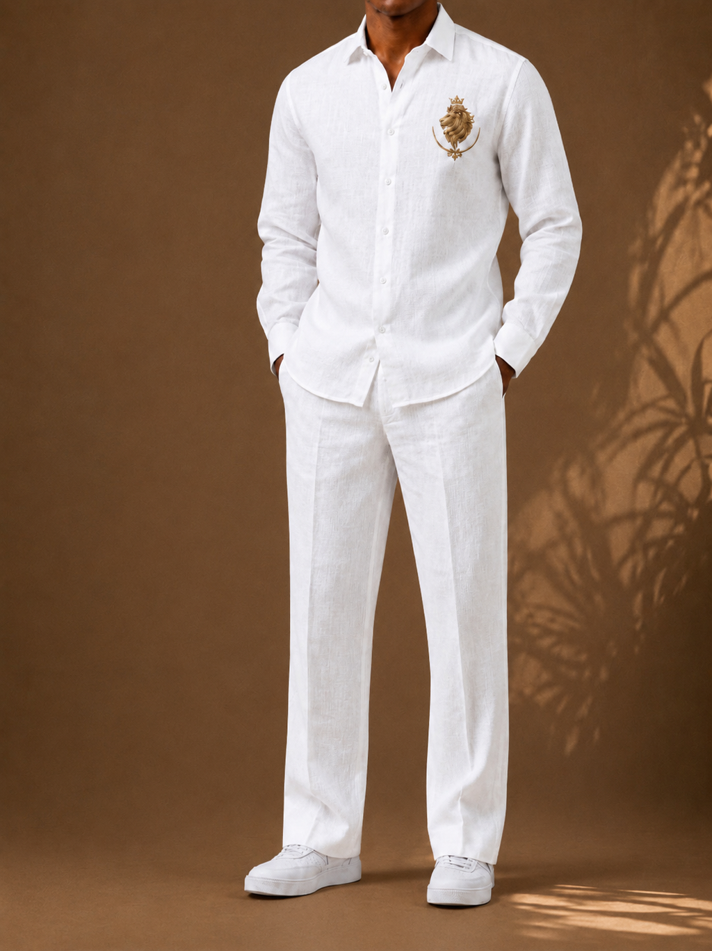 Gentlemen White Lion Linen Set