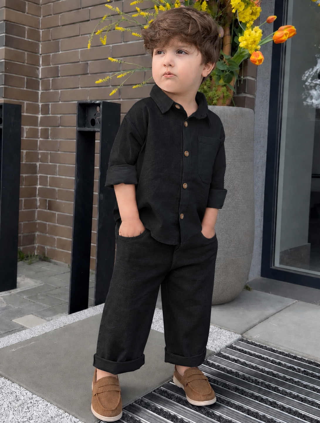 Little Breeze Comfort Linen Top & Bottom Set