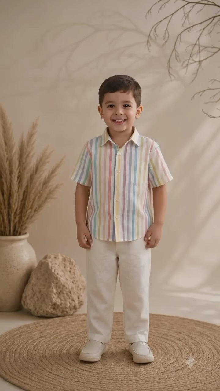 Dreamland Kids Linen Top & Bottom Set